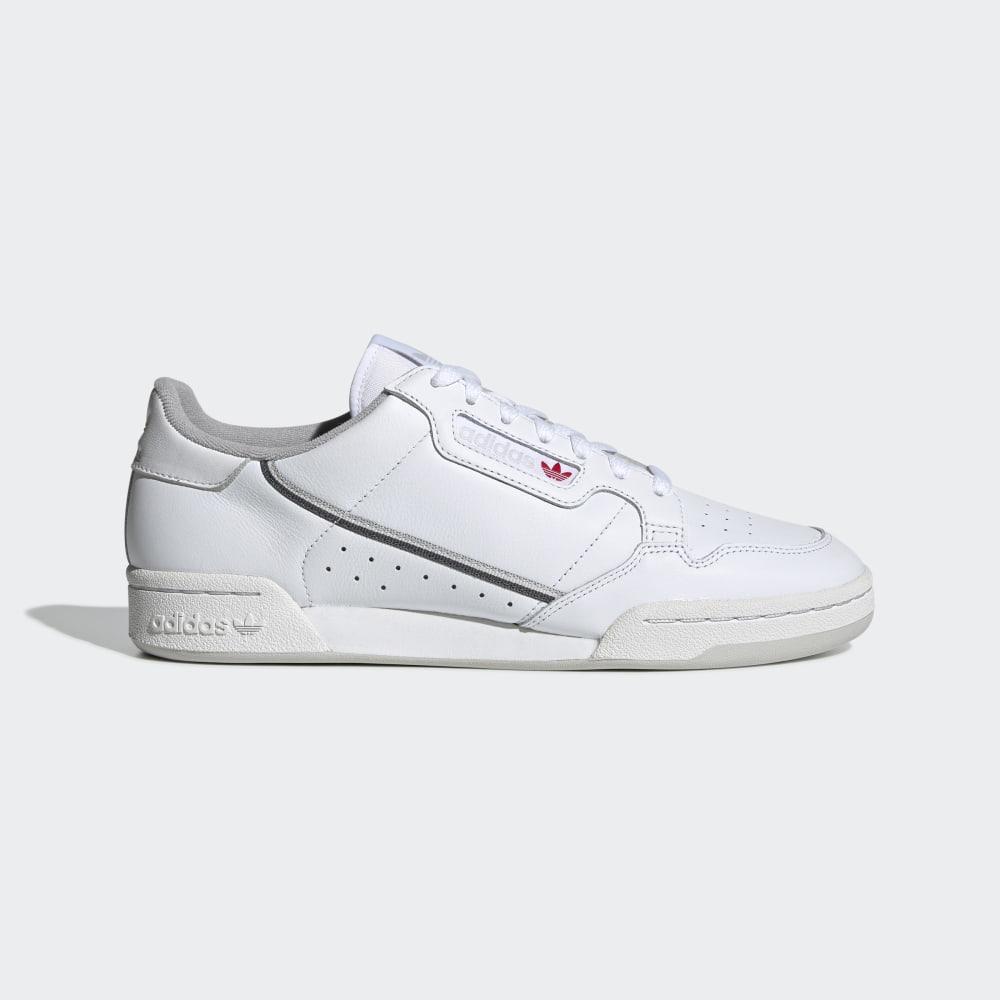 Adidas Men's Continental 80 Originals Shoes White/Grey Ireland EE5342